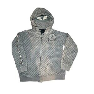 VOLCOM Kids Tie Dye Creature Mask‎ Hoodie size 7